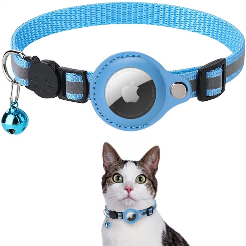 Reflective Cat Collar With GPS Tracker And Quick Release Buckle