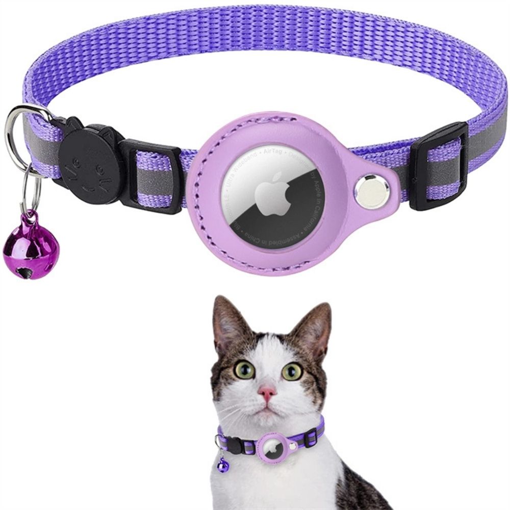 Reflective Cat Collar With GPS Tracker And Quick Release Buckle