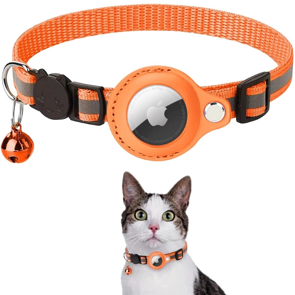 Reflective Cat Collar With GPS Tracker And Quick Release Buckle