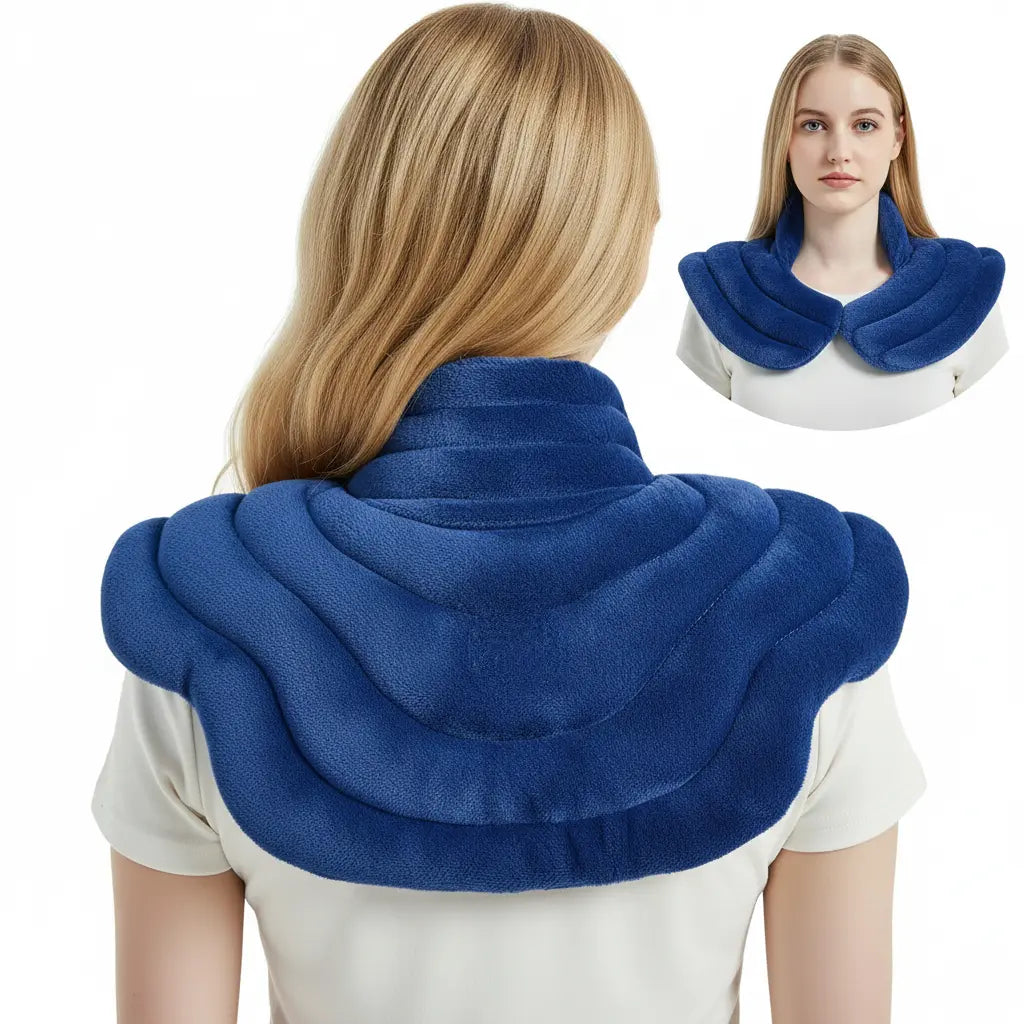 Relaxation Wrap Microwave Neck Warmer Pad With Weighted Comfort For Tension Relief
