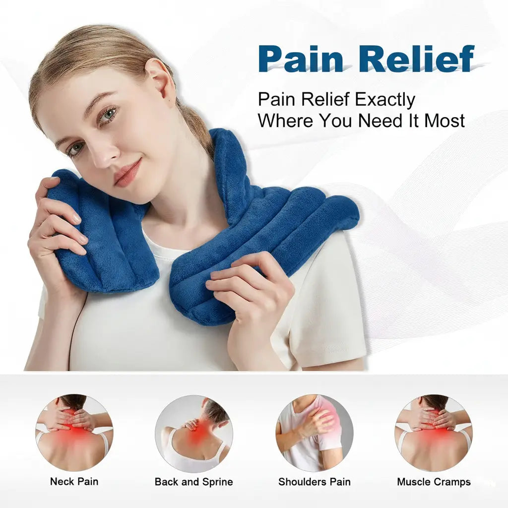 Relaxation Wrap Microwave Neck Warmer Pad With Weighted Comfort For Tension Relief