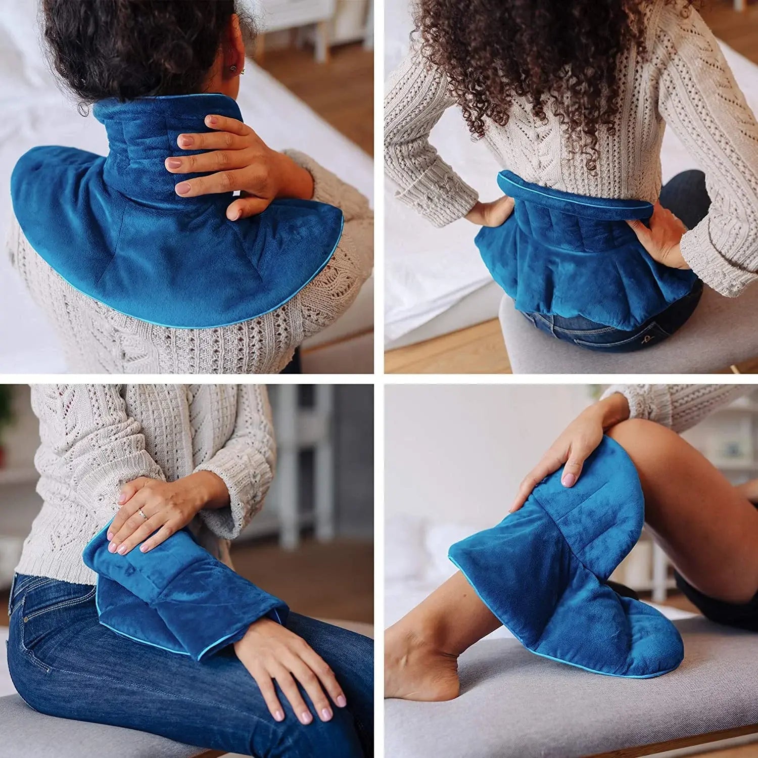 Relaxation Wrap Microwave Neck Warmer Pad With Weighted Comfort For Tension Relief