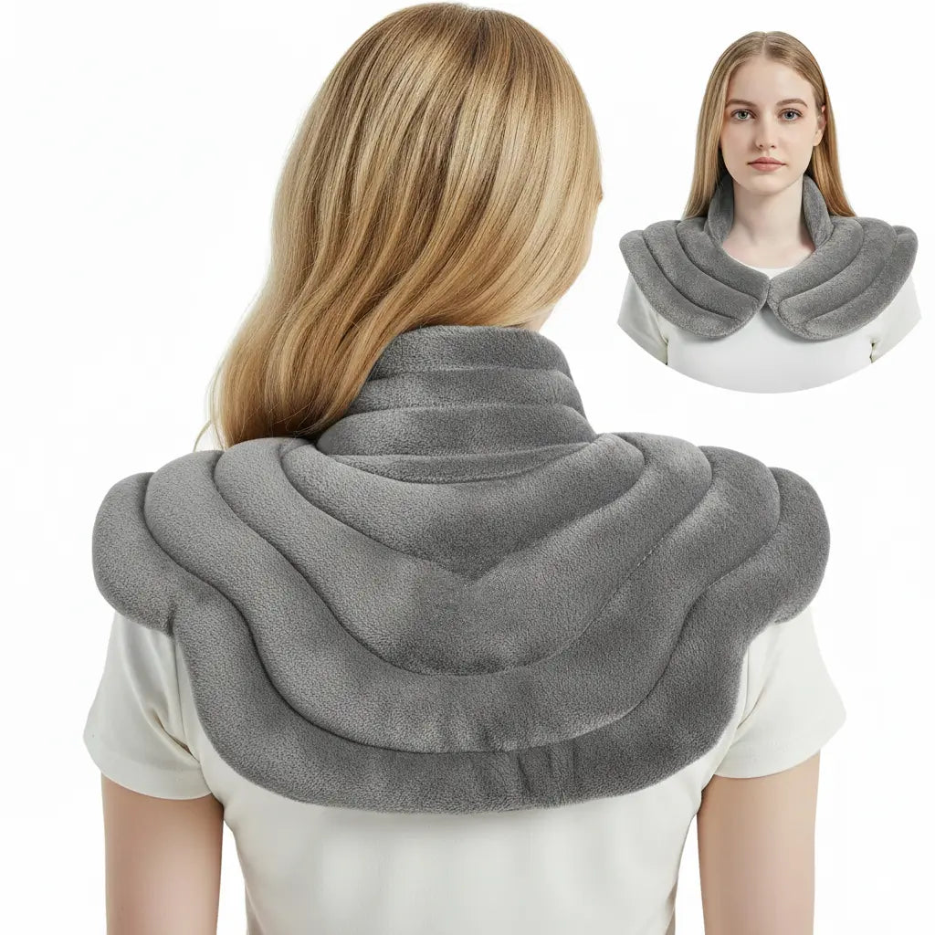 Relaxation Wrap Microwave Neck Warmer Pad With Weighted Comfort For Tension Relief