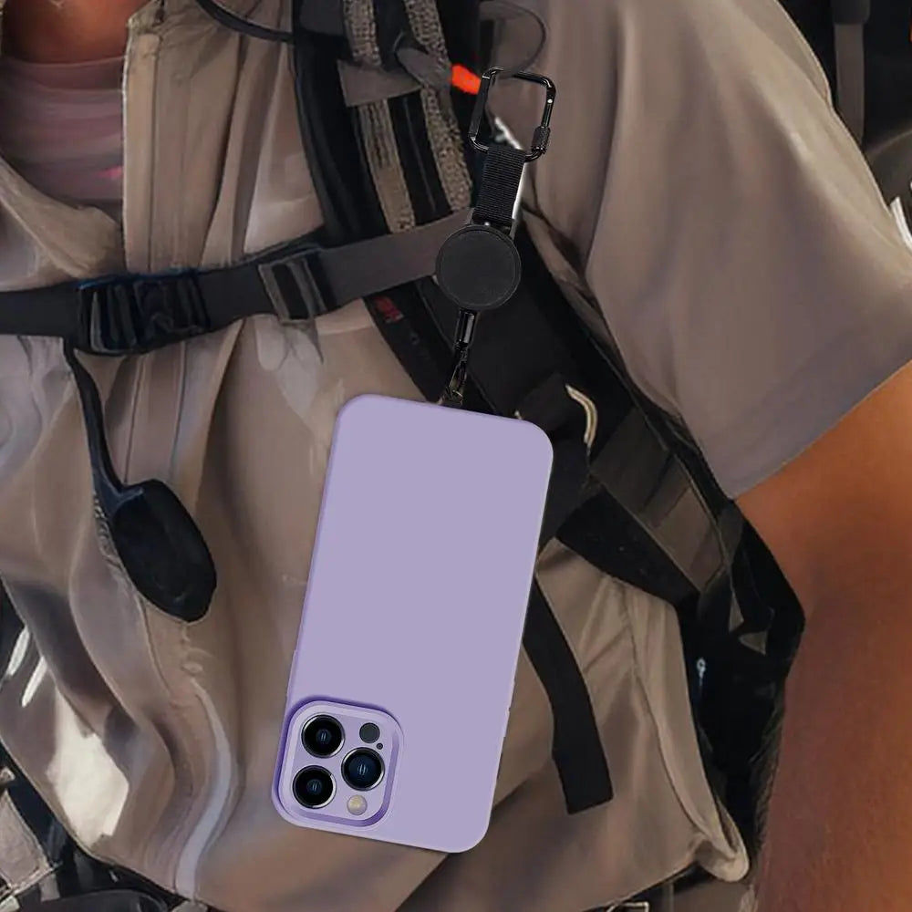 Retractable Phone Holder With Belt Clip And Anti-Theft Design For Secure Access