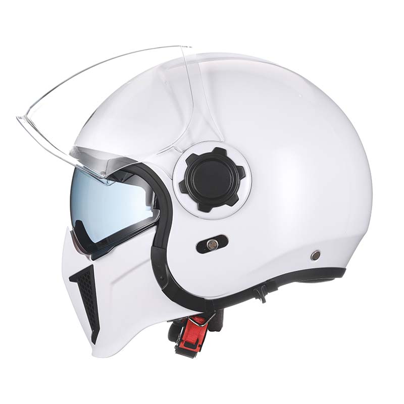 Retro Modular Helmet With Removable Chin Guard, DOT And ECE Certified