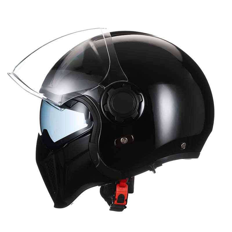 Retro Modular Helmet With Removable Chin Guard, DOT And ECE Certified