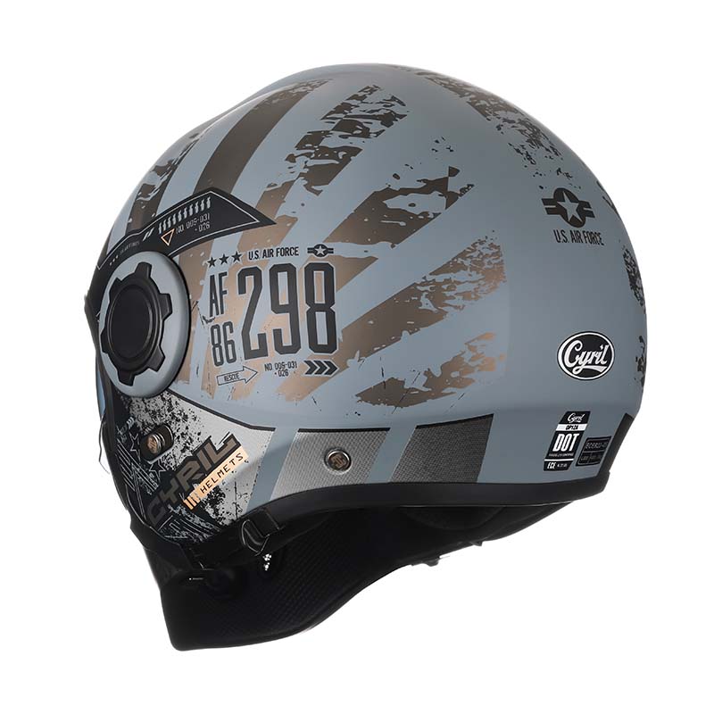 Retro Modular Helmet With Removable Chin Guard, DOT And ECE Certified