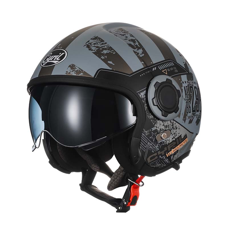 Retro Modular Helmet With Removable Chin Guard, DOT And ECE Certified
