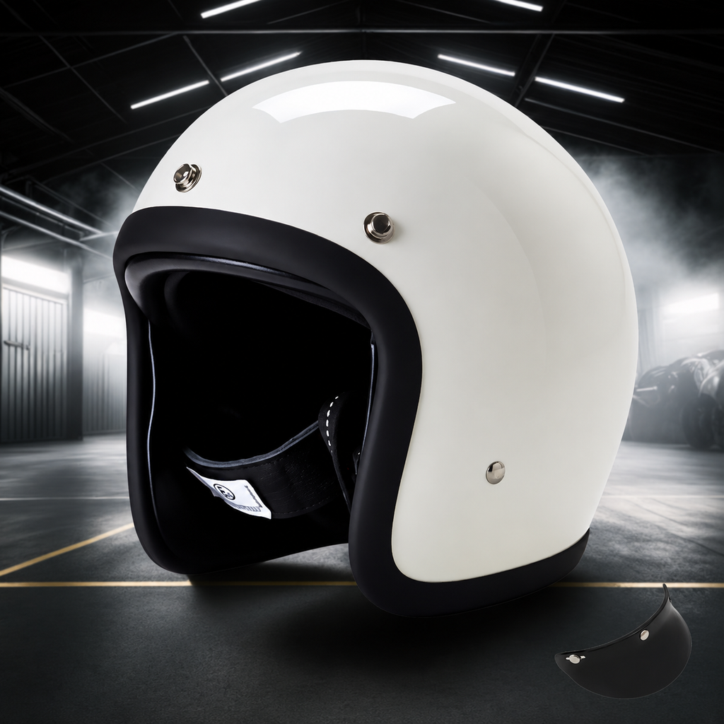 Retro Style Helmet With DOT And ECE Certification For Modern Riders