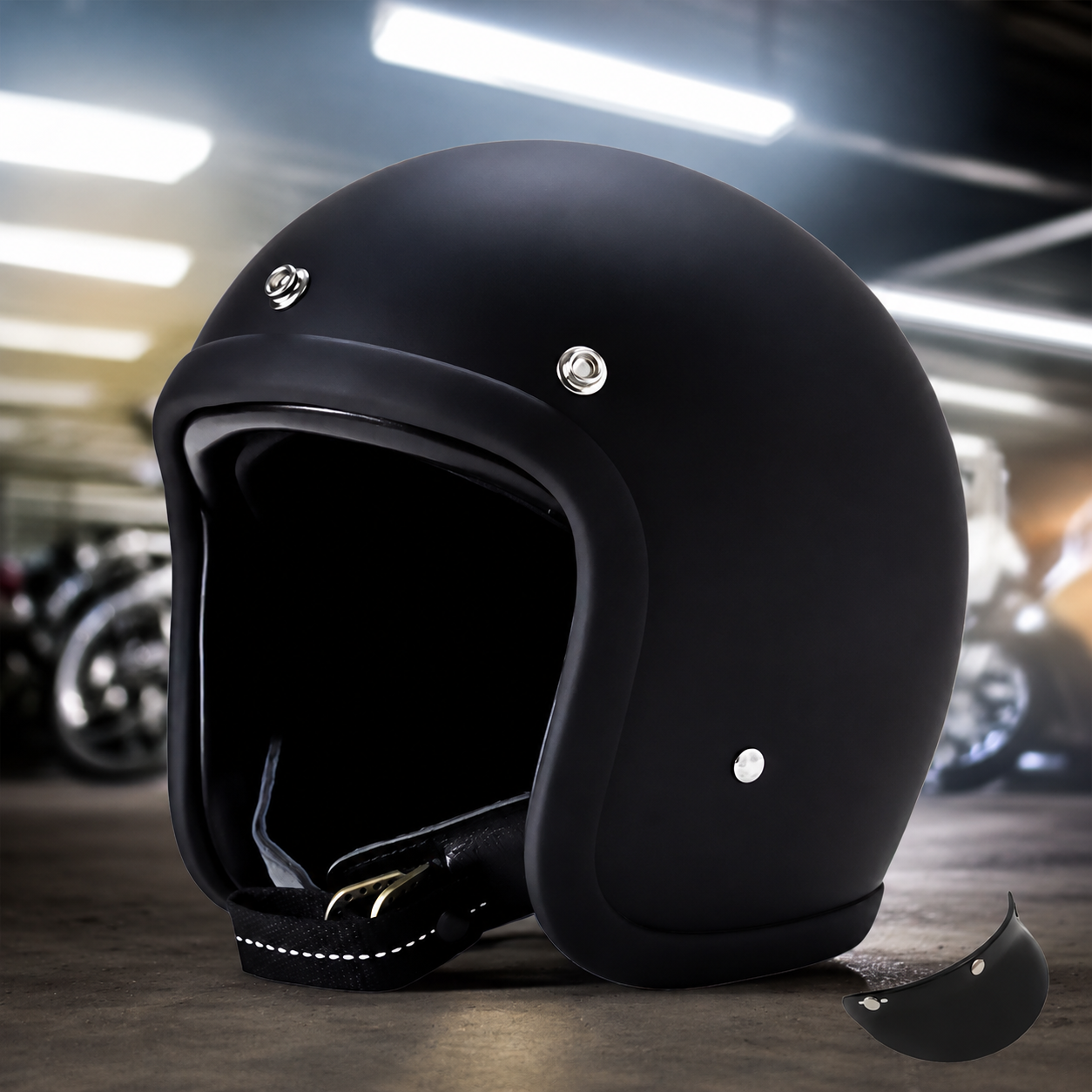 Retro Style Helmet With DOT And ECE Certification For Modern Riders