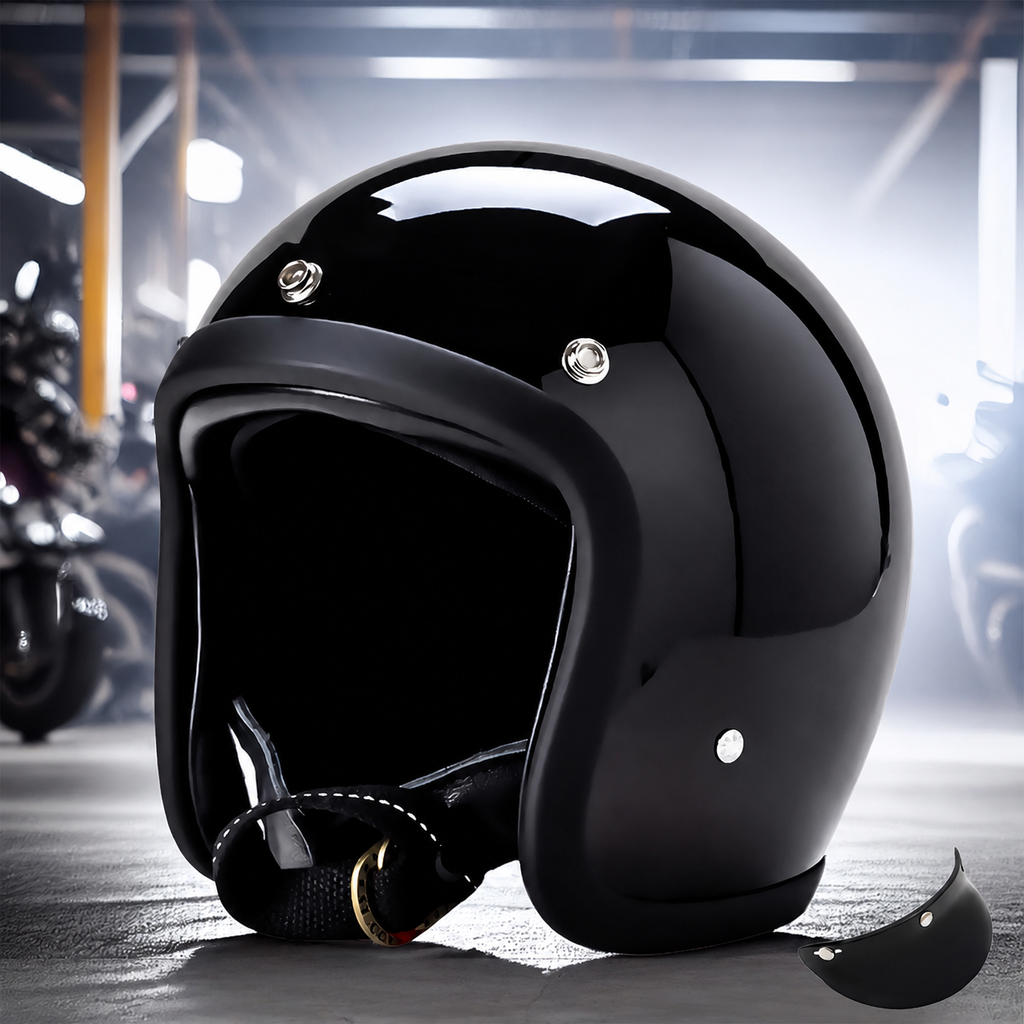 Retro Style Helmet With DOT And ECE Certification For Modern Riders
