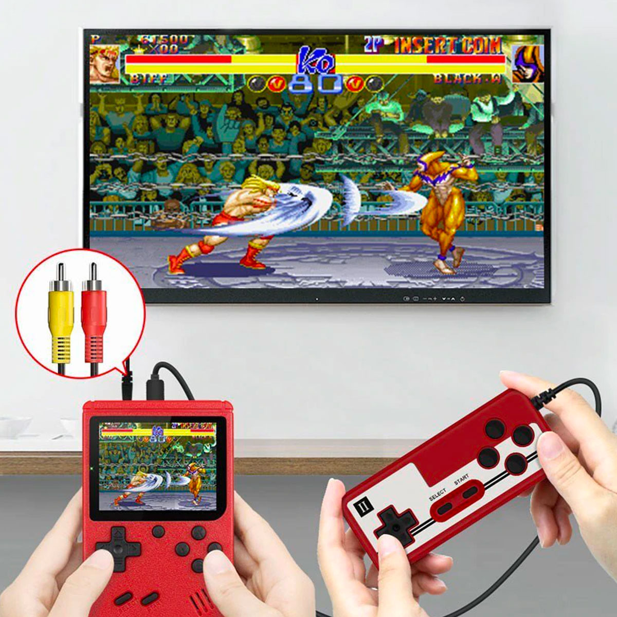 Retrojoy Handheld Console With Four Hundred Classic Games For Nostalgic Fun