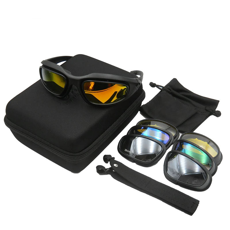 Rider's Choice Polarized UV400 Motorcycle Sunglasses With Secure Fit
