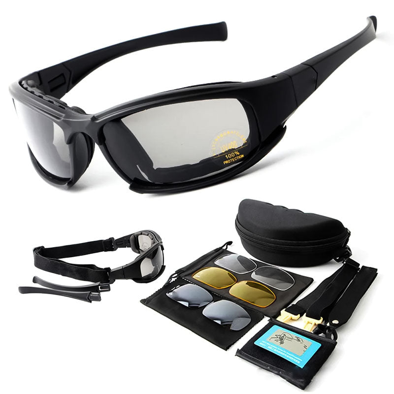 Rider's Choice Polarized UV400 Motorcycle Sunglasses With Secure Fit