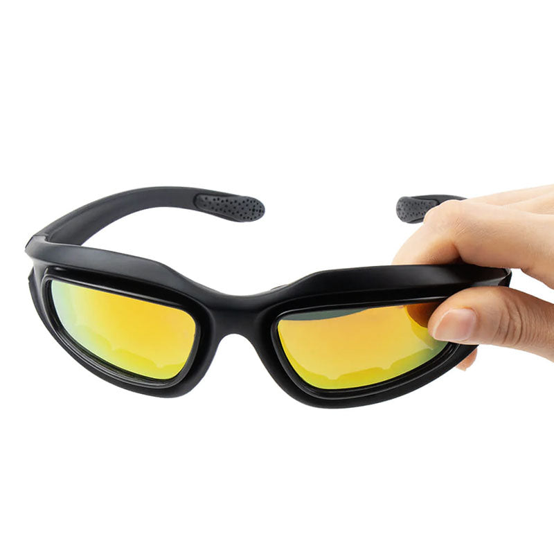 Rider's Choice Polarized UV400 Motorcycle Sunglasses With Secure Fit