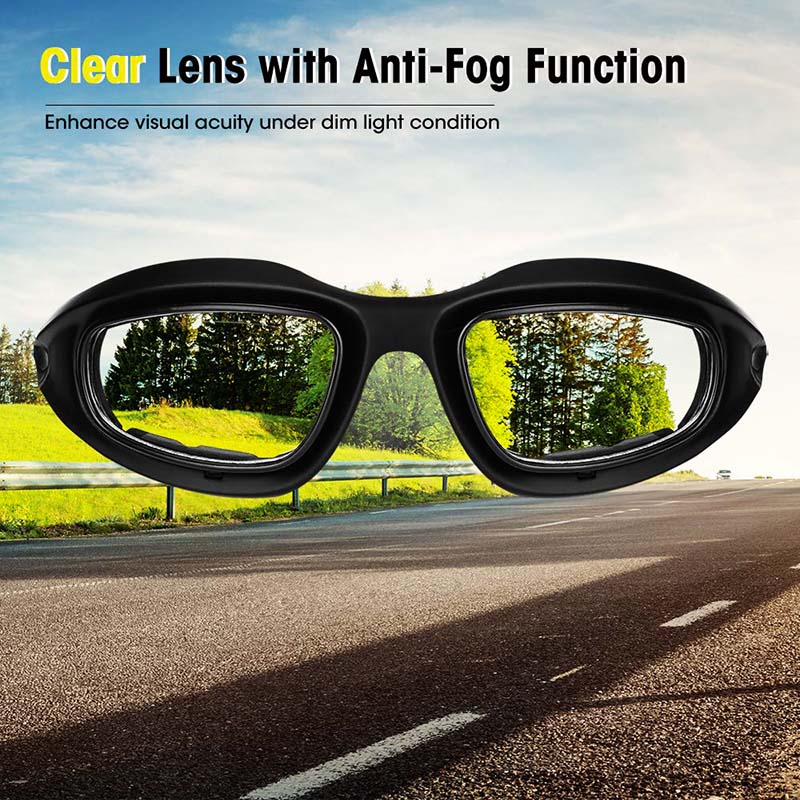 Rider's Choice Polarized UV400 Motorcycle Sunglasses With Secure Fit