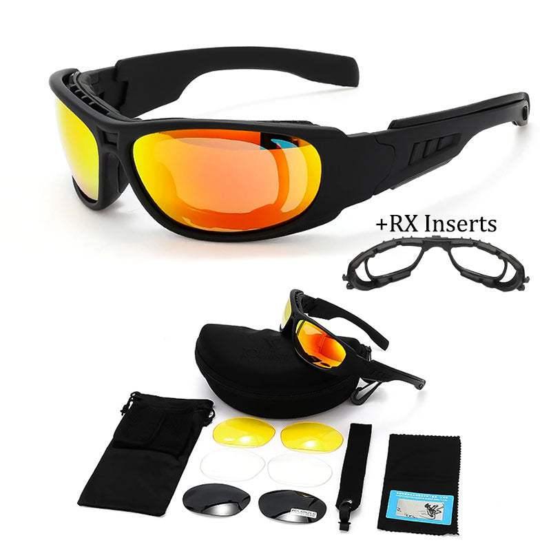 Rider's Choice Polarized UV400 Motorcycle Sunglasses With Secure Fit