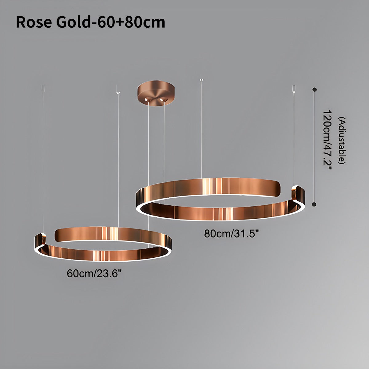 Sleek Circular LED Ring Chandelier For Living Room Decor