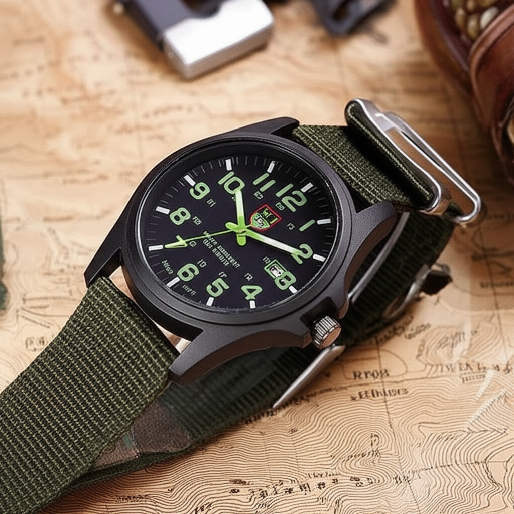 Rugged Outdoor Timepiece For Active Lifestyles With Waterproof Night Illumination