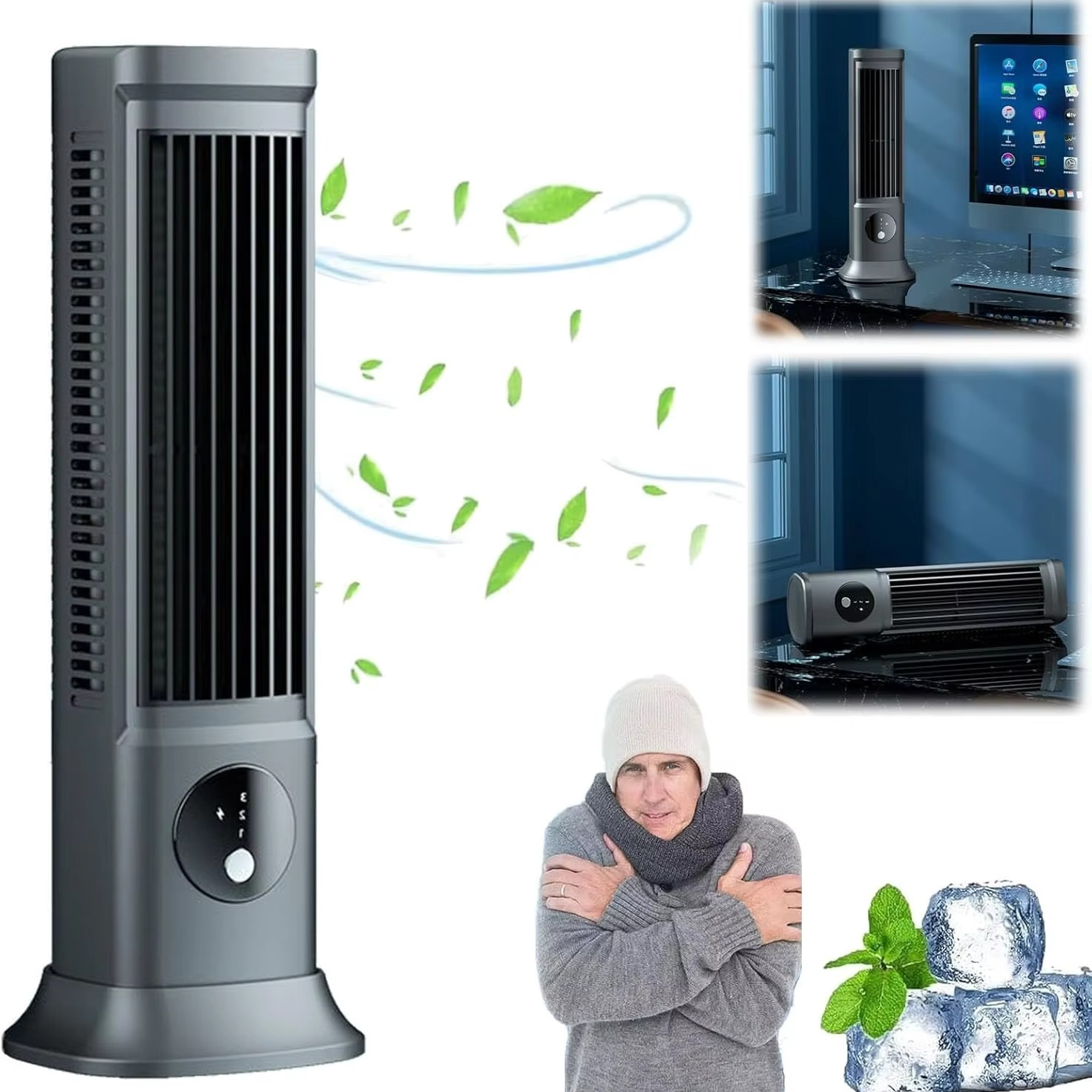 2024 Portable Air Conditioner with 3-Speed Cooling Fan for Bedroom and Office – Quiet & Compact | ormexis