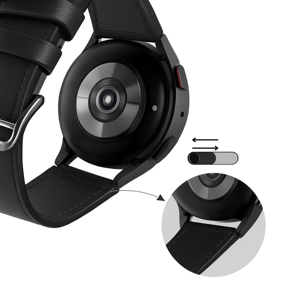 Samsung Galaxy Watch 4 Classic 46mm Black Leather Band