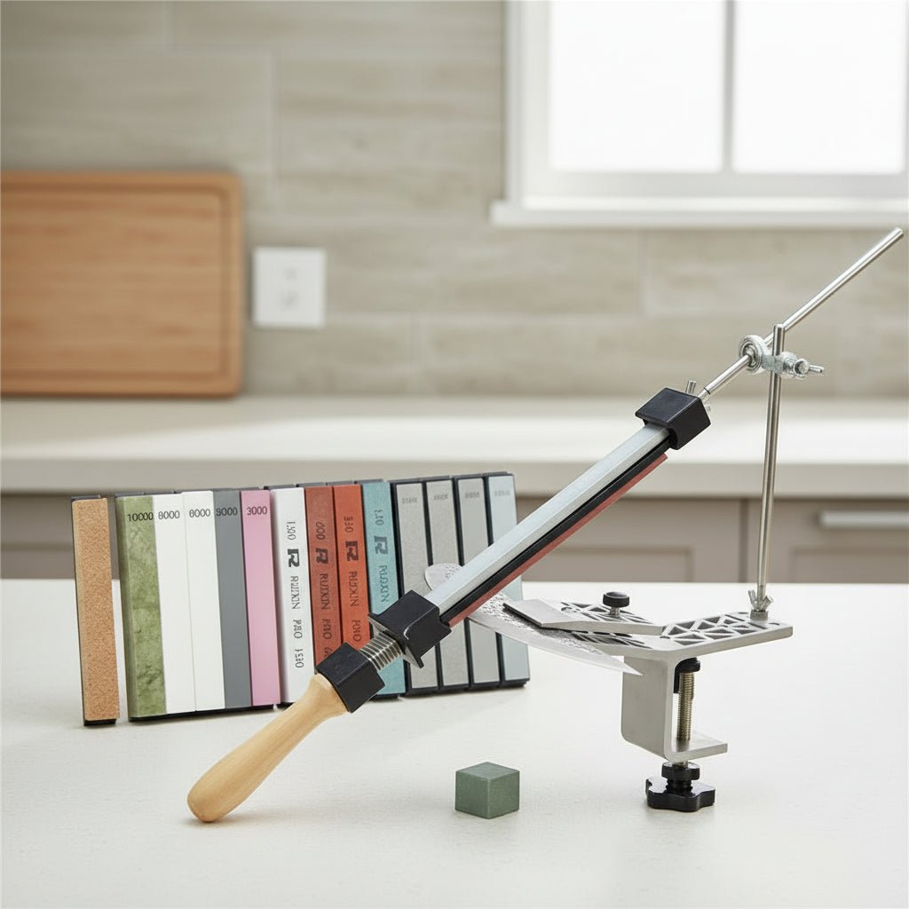SharpMaster Knife Sharpener With Adjustable Clamp For Everyday Cooks
