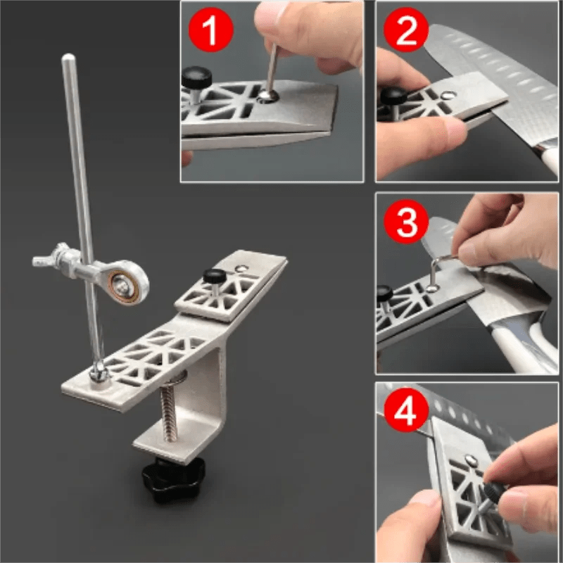 SharpMaster Knife Sharpener With Adjustable Clamp For Everyday Cooks