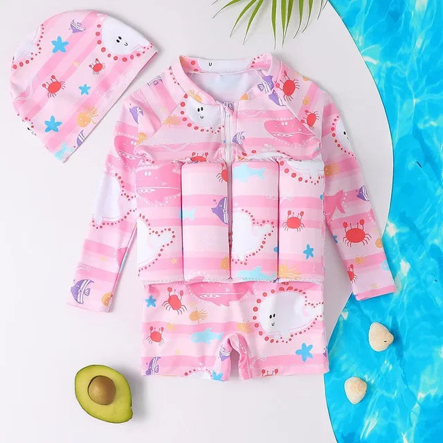 SafeSwim Kids Floating Life Jacket With Adjustable Fit And Comfort