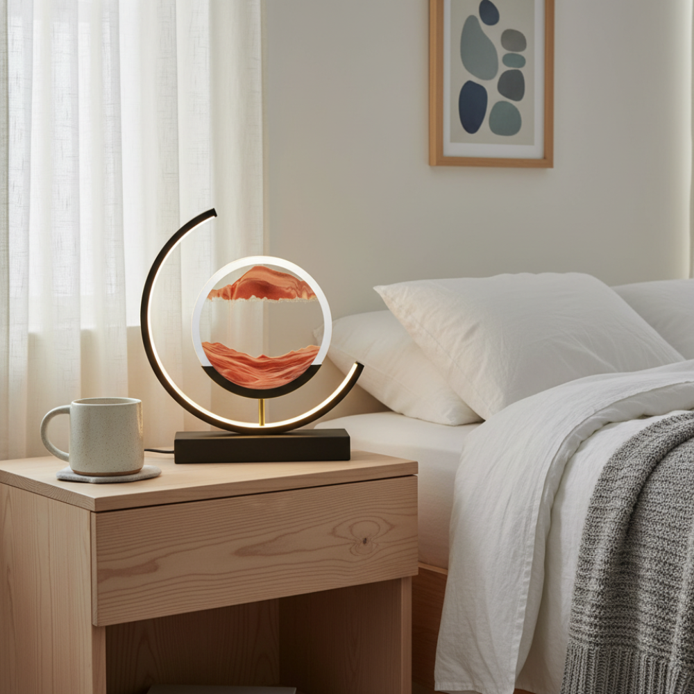 Sands Of Time Table Lamp With LED Soft Ambient Glow
