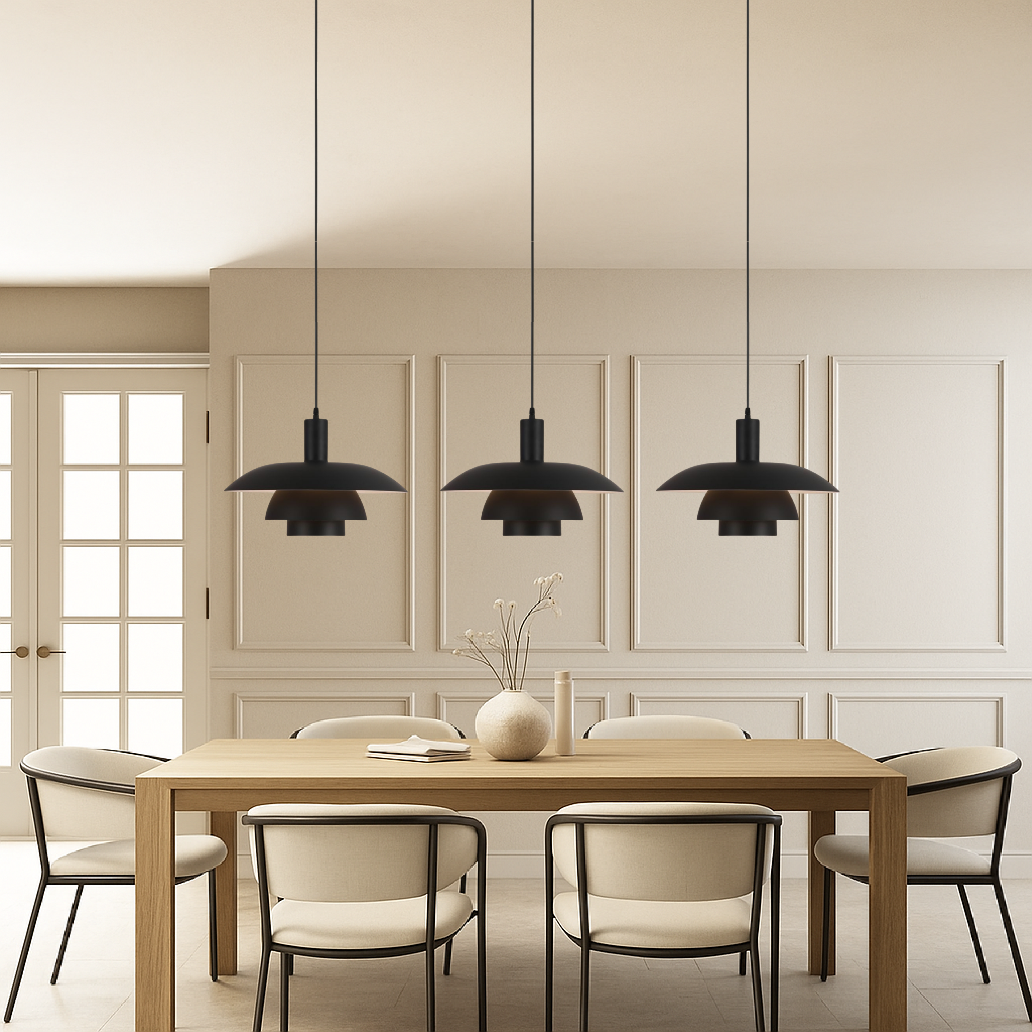 Scandinavian Dimmable LED Pendant Light Eco Friendly Kitchen Island Modern Interiors