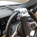 Secure Lock Steering Wheel Lock With Three Way Design For Vehicle Security