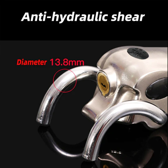 Secure Lock Steering Wheel Lock With Three Way Design For Vehicle Security
