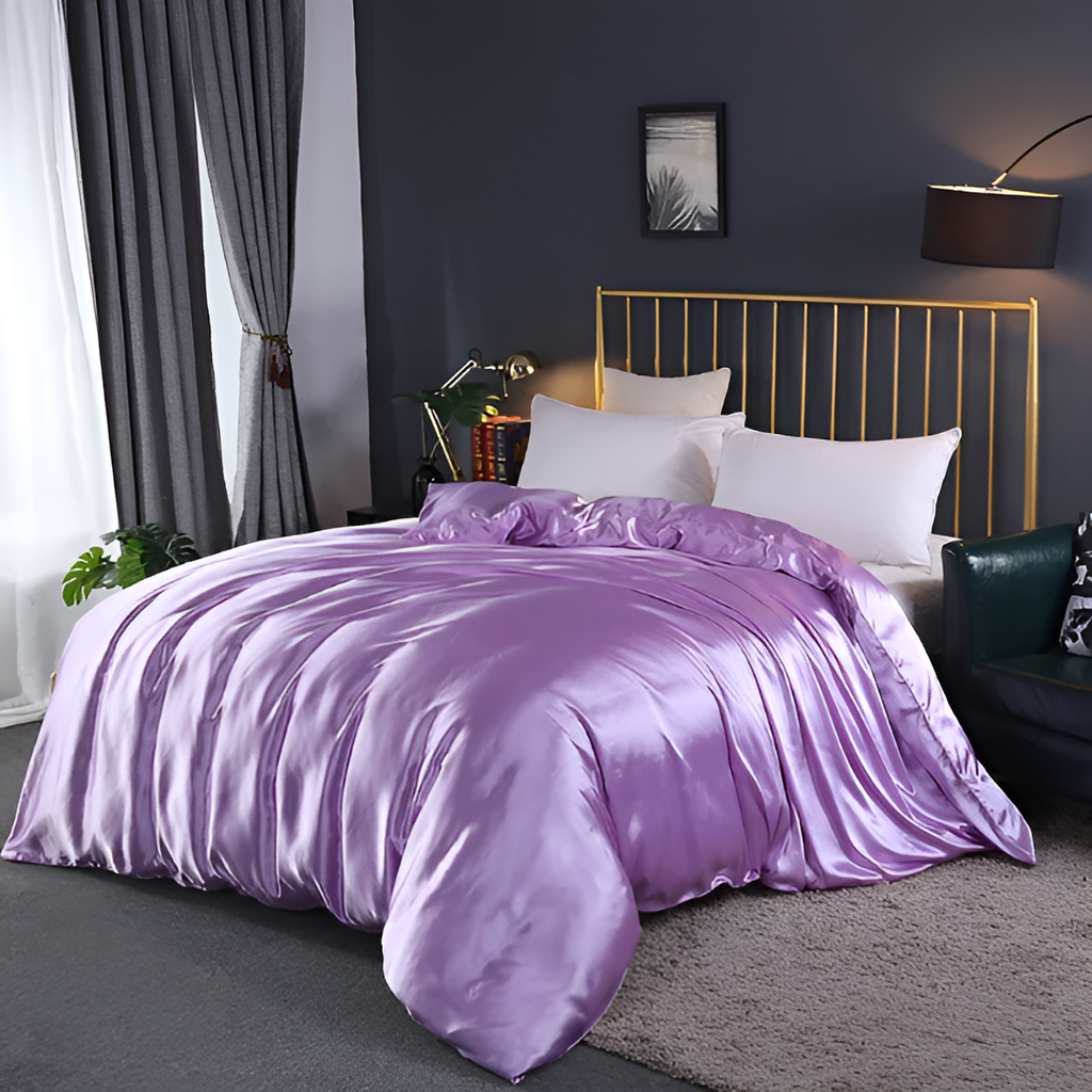 SereniSoft Hypoallergenic Silk Bedding From Mulberry For Restful Sleep Set