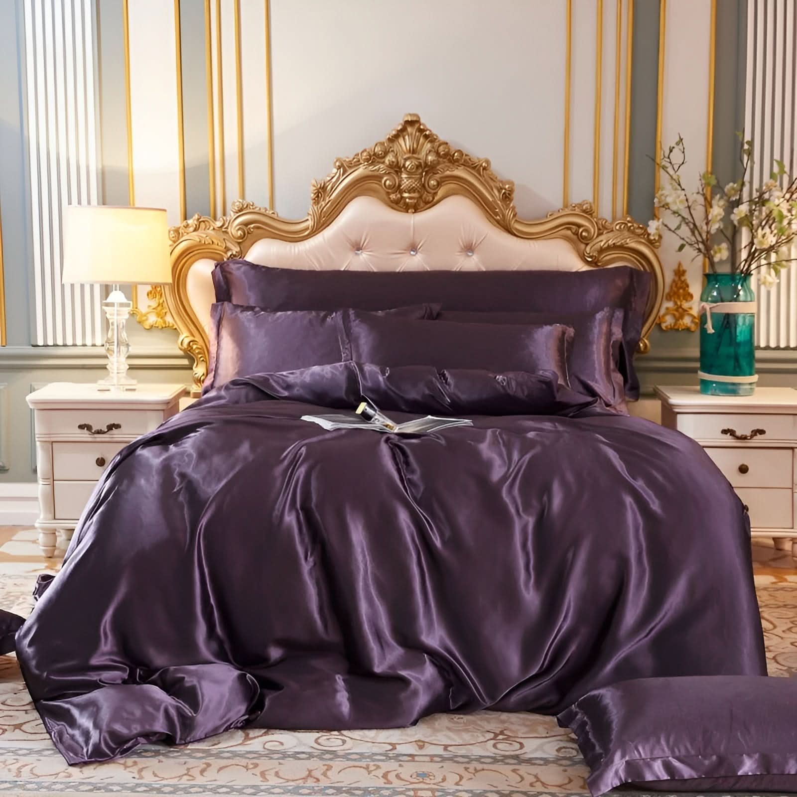 SereniSoft Hypoallergenic Silk Bedding From Mulberry For Restful Sleep Set