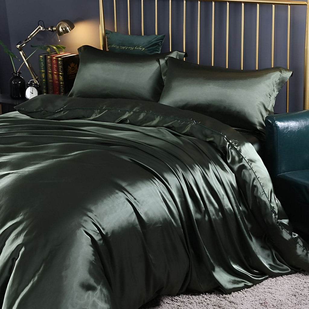 SereniSoft Hypoallergenic Silk Bedding From Mulberry For Restful Sleep Set