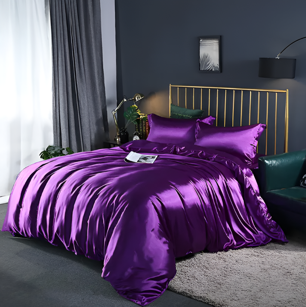 SereniSoft Hypoallergenic Silk Bedding From Mulberry For Restful Sleep Set