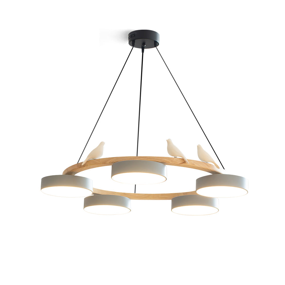 SiennaBird Elegant Gold Round Modern Chandelier For Dining Room