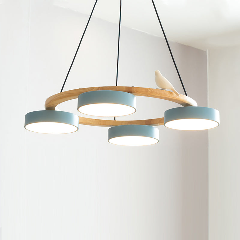 SiennaBird Elegant Gold Round Modern Chandelier For Dining Room