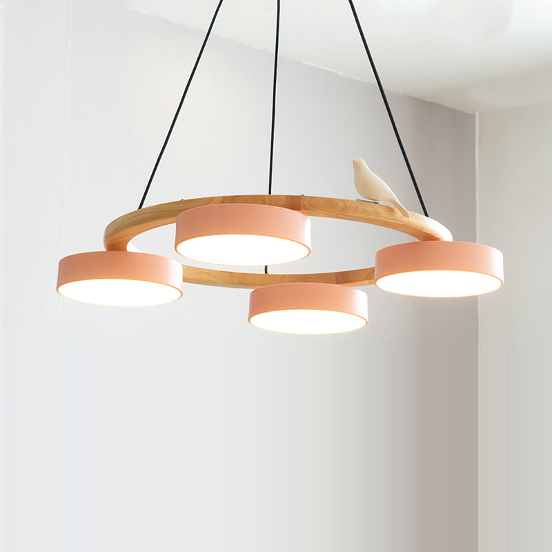 SiennaBird Elegant Gold Round Modern Chandelier For Dining Room