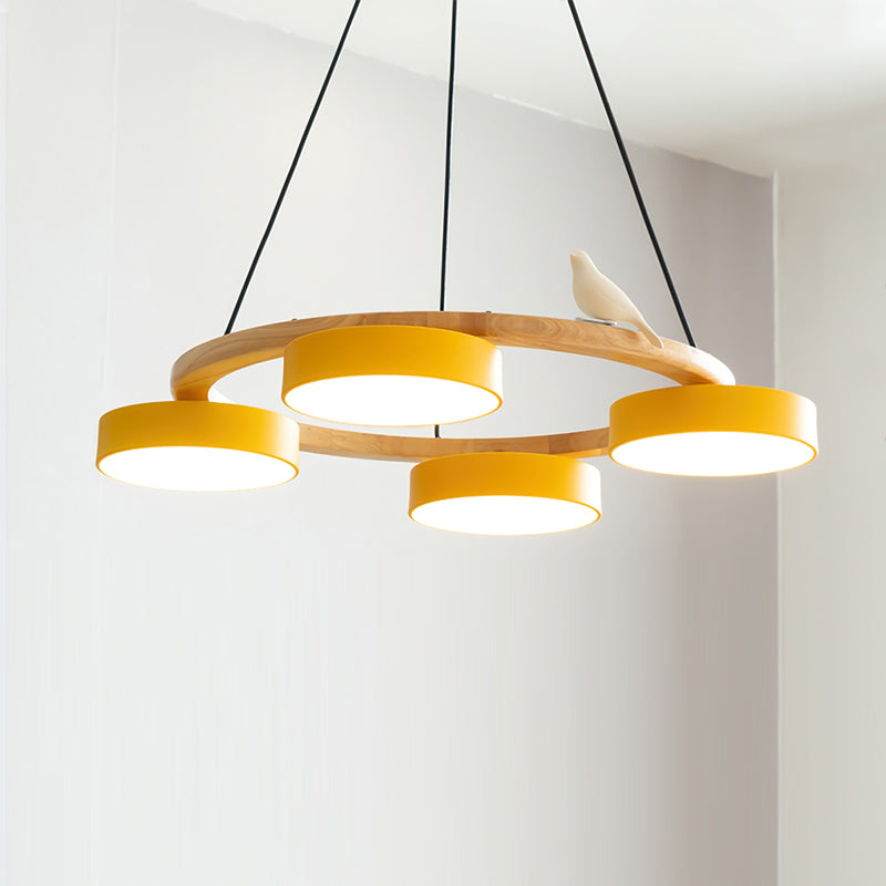 SiennaBird Elegant Gold Round Modern Chandelier For Dining Room
