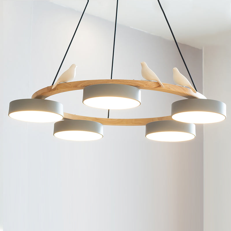 SiennaBird Elegant Gold Round Modern Chandelier For Dining Room