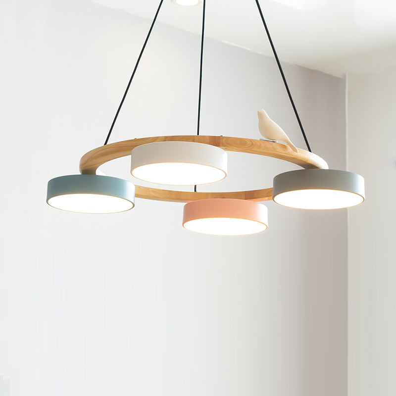 SiennaBird Elegant Gold Round Modern Chandelier For Dining Room