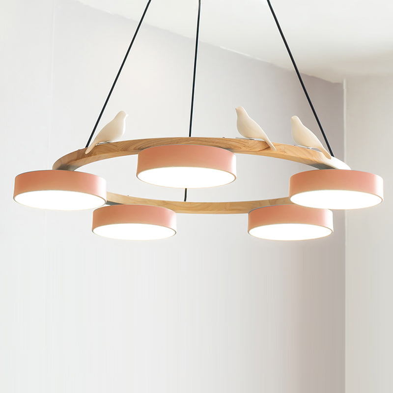 SiennaBird Elegant Gold Round Modern Chandelier For Dining Room
