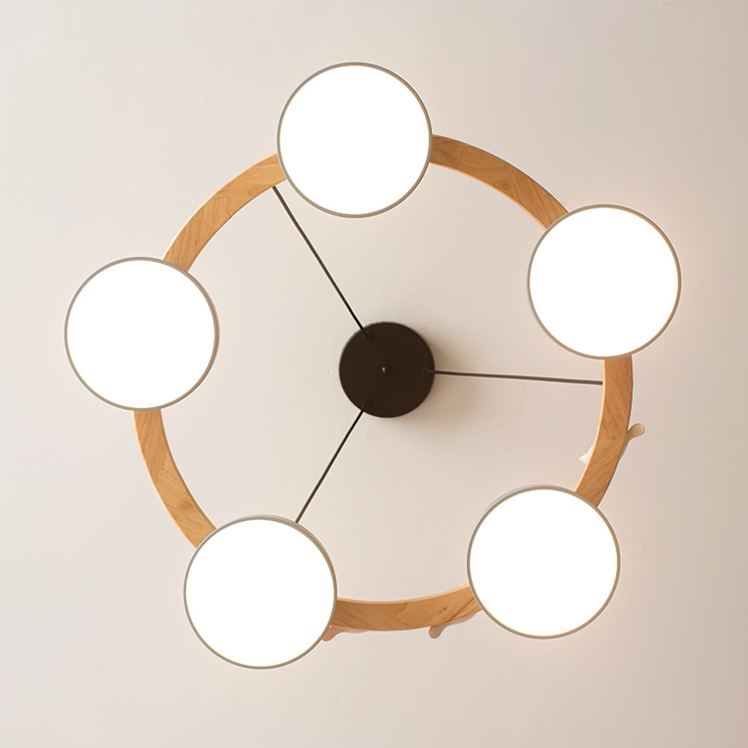 SiennaBird Elegant Gold Round Modern Chandelier For Dining Room