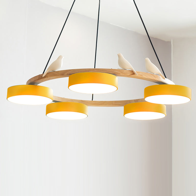 SiennaBird Elegant Gold Round Modern Chandelier For Dining Room