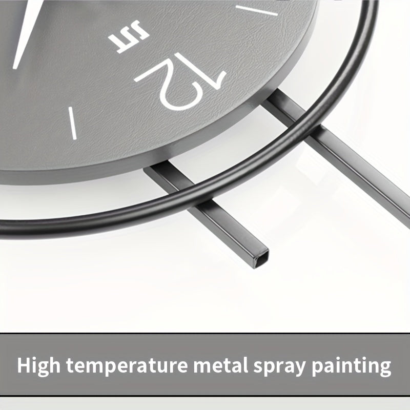 Nordic Silent Wall Clock With Large Numbers And Durable Iron Frame