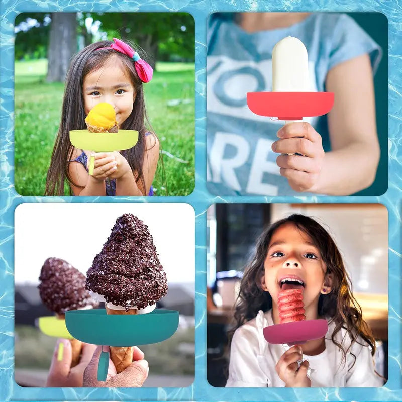 No-Drip Silicone Cone Holder For Mess-Free Ice Cream Enjoyment