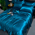 Silk Duvet Cover Set for Breathable Luxury Bedding and Comfort