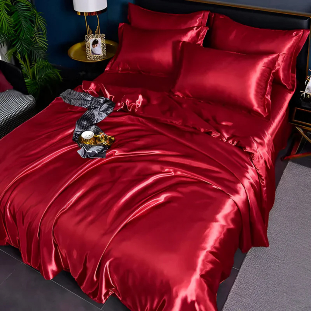 Silk Duvet Cover Set for Breathable Luxury Bedding and Comfort