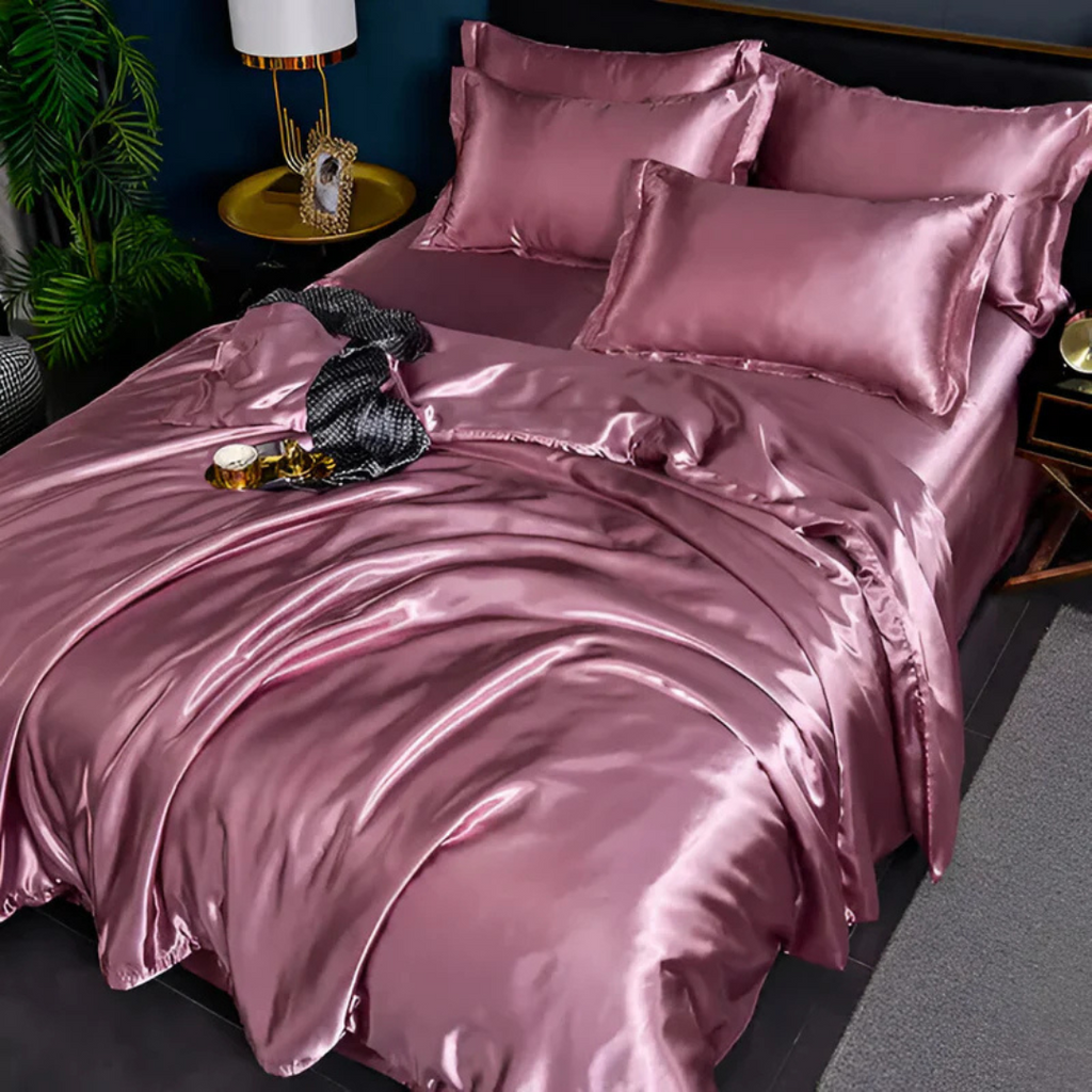 Silk Duvet Cover Set for Breathable Luxury Bedding and Comfort